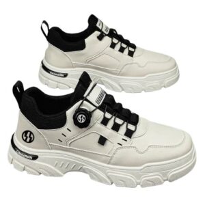 Elevate your style and comfort with these Autumn Men’s Breathable Sneakers. Designed with a thick, anti-slip sole and durable PU upper, these shoes are ideal for work, sports, or casual outings. The lightweight, breathable mesh lining ensures all-day comfort, while the height-increasing sole gives a subtle boost to your stride. Perfect for the modern man, these white casual sneakers combine functionality and trendiness, offering a clean, versatile look that pairs well with any outfit. Key Features: Breathable and Lightweight: Stay comfortable all day with a design that keeps your feet fresh. Anti-Slip Rubber Sole: Enhanced grip for stability across various surfaces. Trendy Thick Sole: Elevates your look while adding durability and support. Height Boosting: Gain a subtle height increase without compromising comfort. Versatile for Any Occasion: Ideal for work, sports, or casual outings, fitting true to size. Upgrade your wardrobe with these stylish men’s sneakers that offer quality, comfort, and a timeless design. Step into confidence and make every stride count!