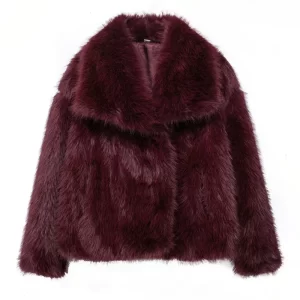 Women's Faux Fur Coat - Plush, Warm & Stylish