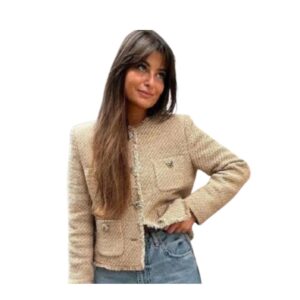 Chic Vintage Tweed Jacket – Elegant Outerwear