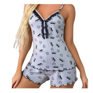 Sexy V-Neck Pajama Set - Light & Comfy Sleepwear