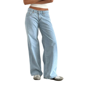 Y2K Low Rise Baggy Jeans – Women’s Wide Leg Denim